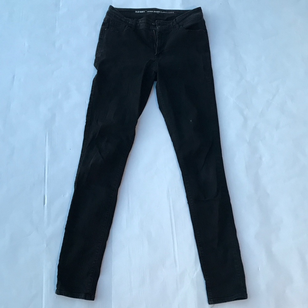 Black Old Navy Super Skinny Jeans